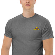 T-Shirt Unisex Ricamata 100% Cotone – Confortevole – Design Design Cappello di Paglia-Biiply