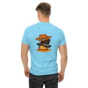 T-Shirt Unisex Ricamata 100% Cotone – Confortevole – Design Design Cappello di Paglia-Biiply
