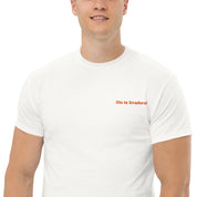 T-Shirt Unisex Ricamata 100% Cotone – Confortevole – Design Dio te stradora-Biiply