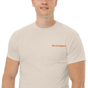 T-Shirt Unisex Ricamata 100% Cotone – Confortevole – Design Dio te stradora-Biiply