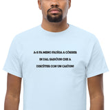 T-Shirt Unisex Ricamata 100% Cotone – Confortevole – Design Discùter Con Un Caiòun!