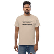 T-Shirt Unisex Ricamata 100% Cotone – Confortevole – Design Discùter Con Un Caiòun!-Biiply