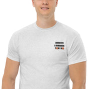 T-Shirt Unisex Ricamata 100% Cotone – Confortevole – Design Divertiti a Rimanere Povero BTC-Biiply