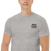 T-Shirt Unisex Ricamata 100% Cotone – Confortevole – Design Divertiti a Rimanere Povero BTC-Biiply