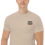 T-Shirt Unisex Ricamata 100% Cotone – Confortevole – Design Divertiti a Rimanere Povero BTC-Biiply