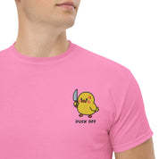 T-Shirt Unisex Ricamata 100% Cotone – Confortevole – Design Duck Off-Biiply
