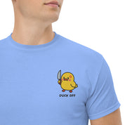 T-Shirt Unisex Ricamata 100% Cotone – Confortevole – Design Duck Off-Biiply