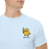 T-Shirt Unisex Ricamata 100% Cotone – Confortevole – Design Duck Off