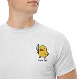 T-Shirt Unisex Ricamata 100% Cotone – Confortevole – Design Duck Off
