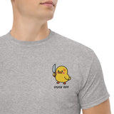 T-Shirt Unisex Ricamata 100% Cotone – Confortevole – Design Duck Off