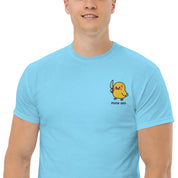 T-Shirt Unisex Ricamata 100% Cotone – Confortevole – Design Duck Off-Biiply