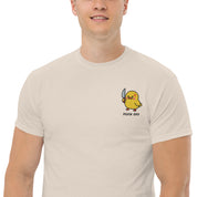 T-Shirt Unisex Ricamata 100% Cotone – Confortevole – Design Duck Off-Biiply