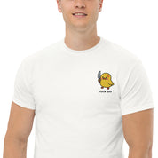 T-Shirt Unisex Ricamata 100% Cotone – Confortevole – Design Duck Off-Biiply