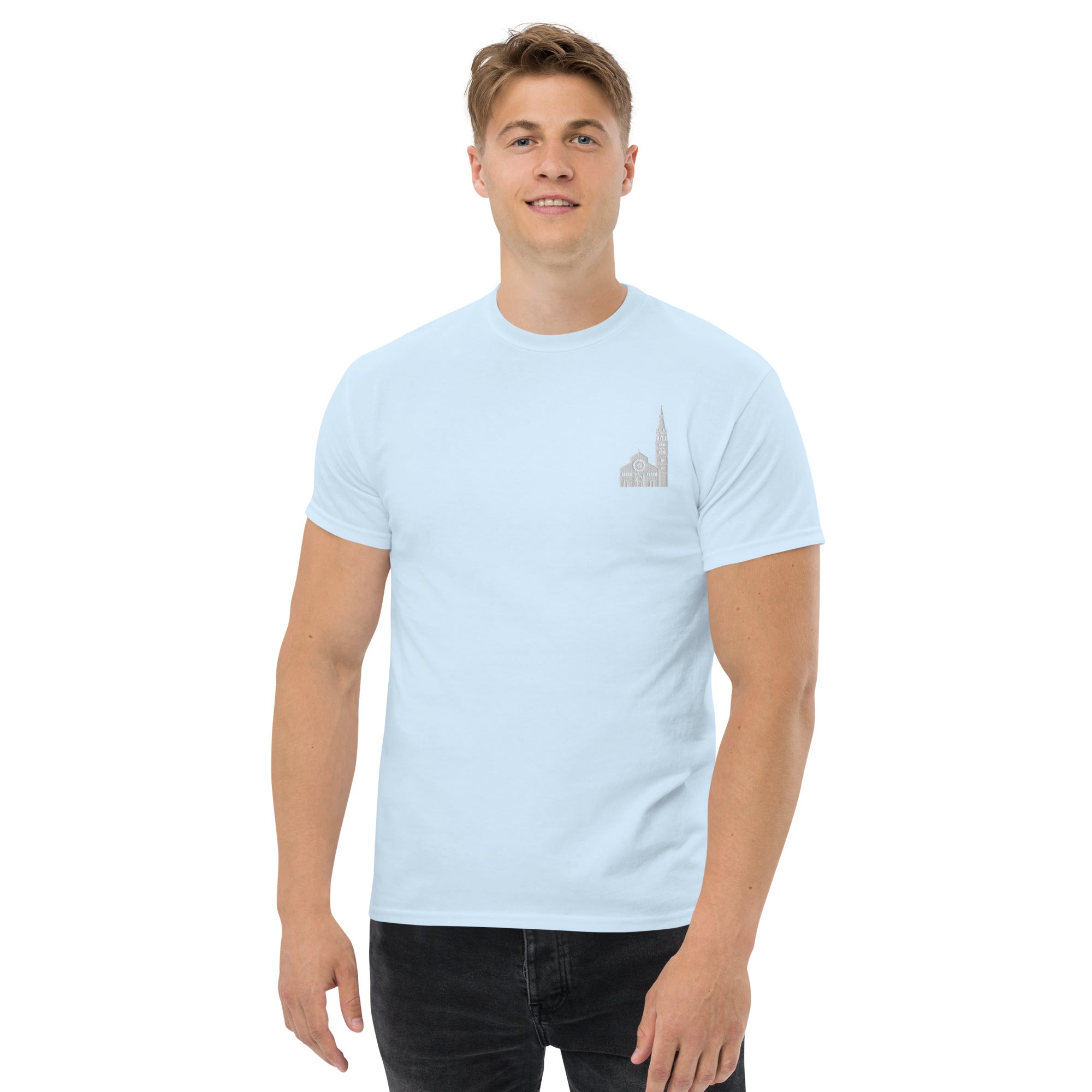 T-Shirt Unisex Ricamata 100% Cotone – Confortevole – Design D'uomo-Biiply