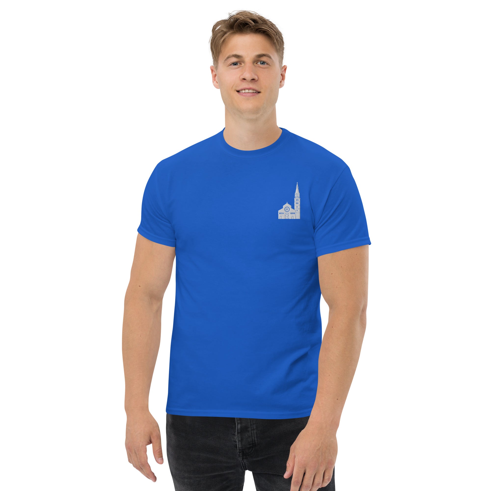 T-Shirt Unisex Ricamata 100% Cotone – Confortevole – Design D'uomo-Biiply