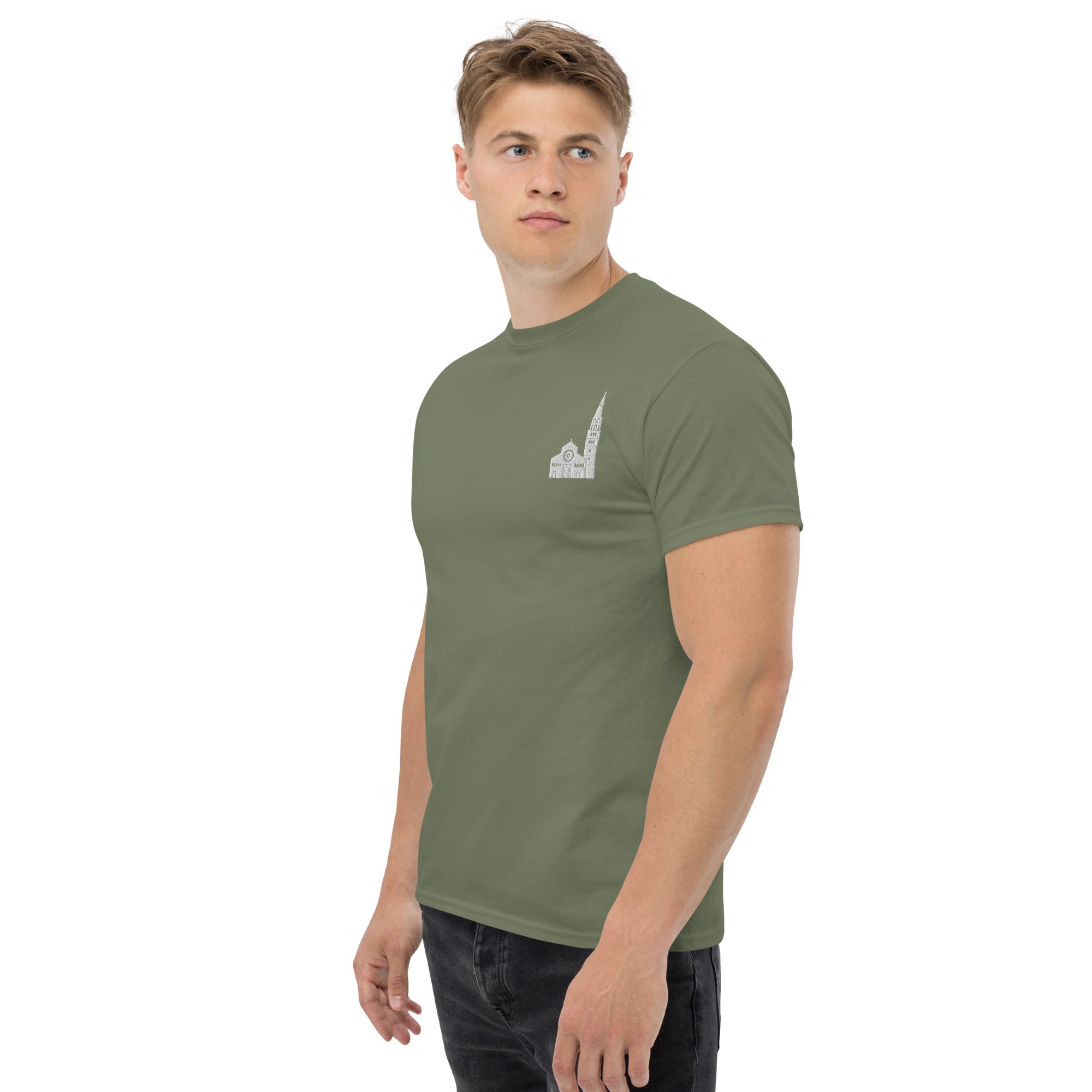T-Shirt Unisex Ricamata 100% Cotone – Confortevole – Design D'uomo-Biiply