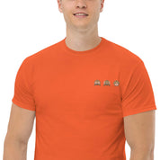 T-Shirt Unisex Ricamata 100% Cotone – Confortevole – Design Emoji scimmiette-Biiply