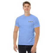 T-Shirt Unisex Ricamata 100% Cotone – Confortevole – Design Emoji scimmiette-Biiply