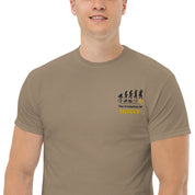 T-Shirt Unisex Ricamata 100% Cotone – Confortevole – Design Evolution Of Money-Biiply