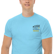 T-Shirt Unisex Ricamata 100% Cotone – Confortevole – Design Evolution Of Money-Biiply