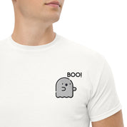 Ricamo Personalizzato - T-shirt Ricamata Unisex – 100% Cotone – Stile Streetwear e Confortevole – Fantasmino Boo!-Biiply