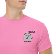 Ricamo Personalizzato - T-shirt Ricamata Unisex – 100% Cotone – Stile Streetwear e Confortevole – Fantasmino Boo!-Biiply