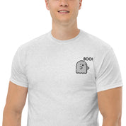 Ricamo Personalizzato - T-shirt Ricamata Unisex – 100% Cotone – Stile Streetwear e Confortevole – Fantasmino Boo!-Biiply
