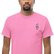 T-Shirt Unisex Ricamata 100% Cotone – Confortevole – Design Fiore di Ciliegio-Biiply