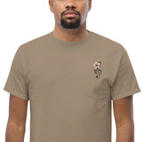 T-Shirt Unisex Ricamata 100% Cotone – Confortevole – Design Fiore di Ciliegio