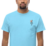 T-Shirt Unisex Ricamata 100% Cotone – Confortevole – Design Fiore di Ciliegio