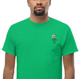 T-Shirt Unisex Ricamata 100% Cotone – Confortevole – Design Fiore di Ciliegio