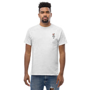 T-Shirt Unisex Ricamata 100% Cotone – Confortevole – Design Fiore di Ciliegio-Biiply
