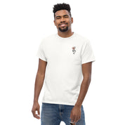 T-Shirt Unisex Ricamata 100% Cotone – Confortevole – Design Fiore di Ciliegio-Biiply