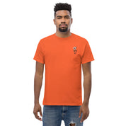 T-Shirt Unisex Ricamata 100% Cotone – Confortevole – Design Fiore di Ciliegio-Biiply
