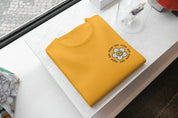 T-Shirt Unisex Ricamata 100% Cotone – Confortevole – Design Fiorellino Fuck Off-Biiply