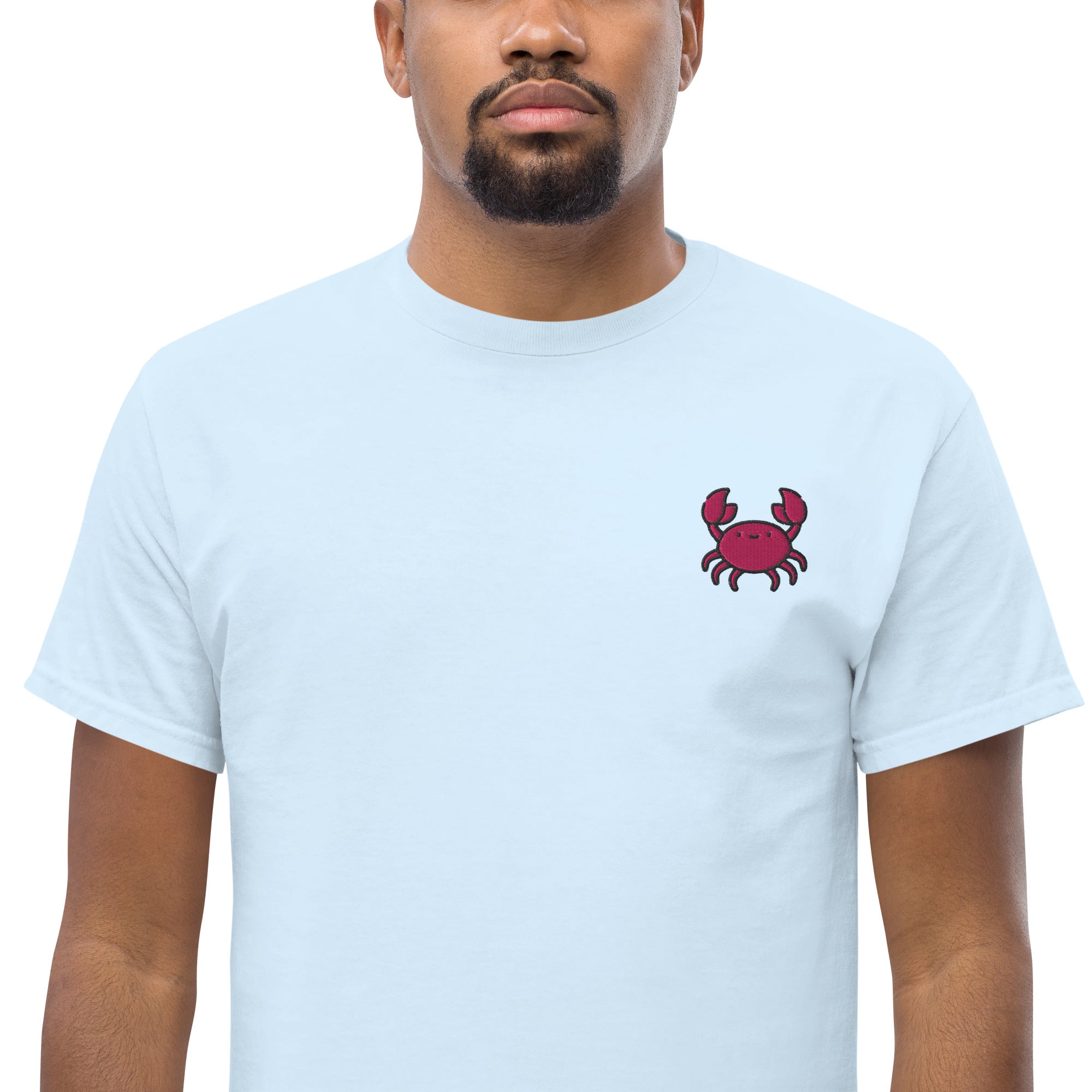 T-Shirt Unisex Ricamata 100% Cotone – Confortevole – Design Granchio-Biiply