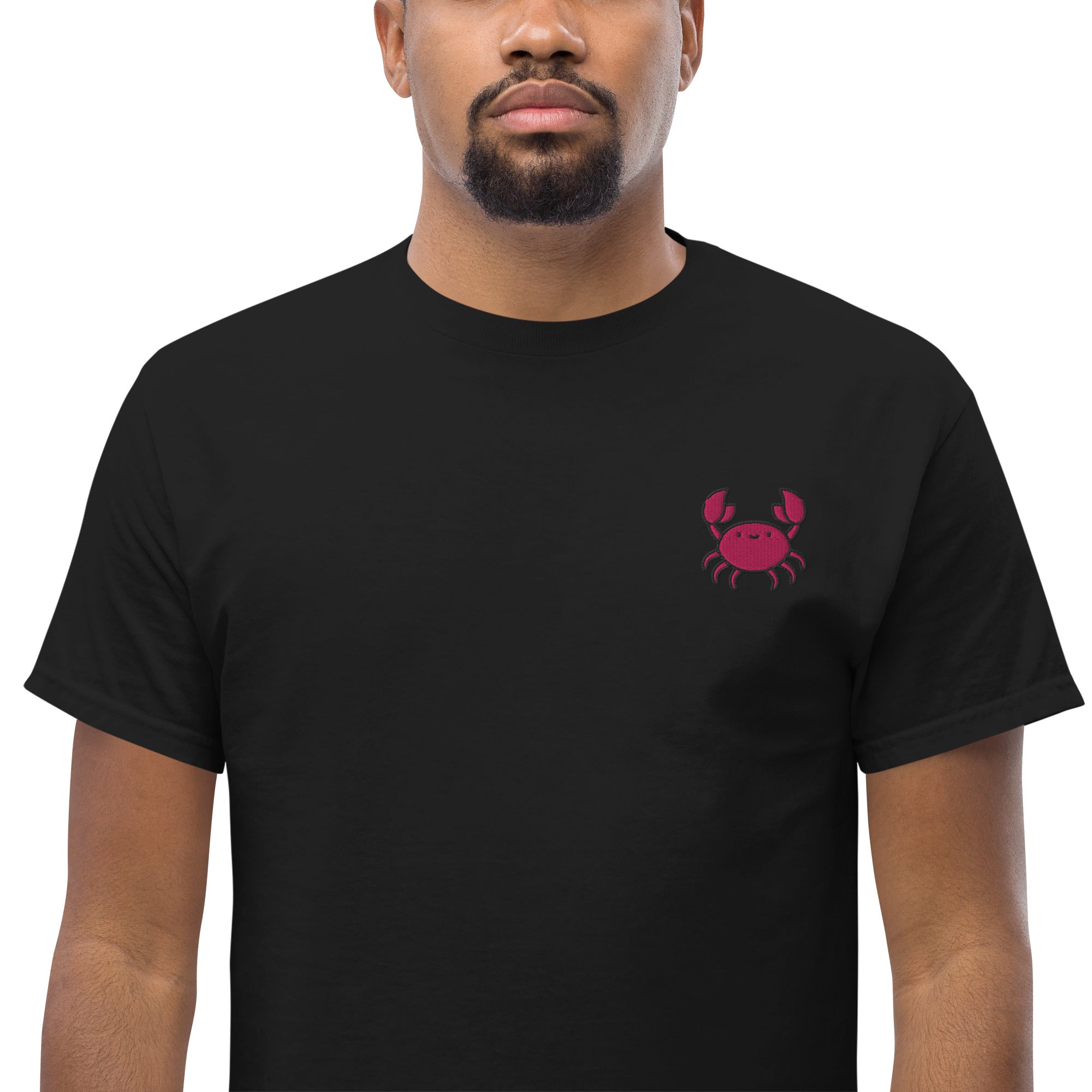 T-Shirt Unisex Ricamata 100% Cotone – Confortevole – Design Granchio-Biiply