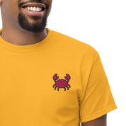 T-Shirt Unisex Ricamata 100% Cotone – Confortevole – Design Granchio-Biiply