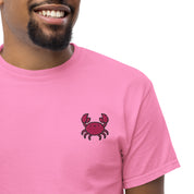T-Shirt Unisex Ricamata 100% Cotone – Confortevole – Design Granchio-Biiply