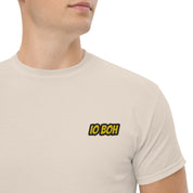 T-Shirt Unisex Ricamata 100% Cotone – Confortevole – Design Io Boh-Biiply