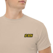 T-Shirt Unisex Ricamata 100% Cotone – Confortevole – Design Io Boh-Biiply