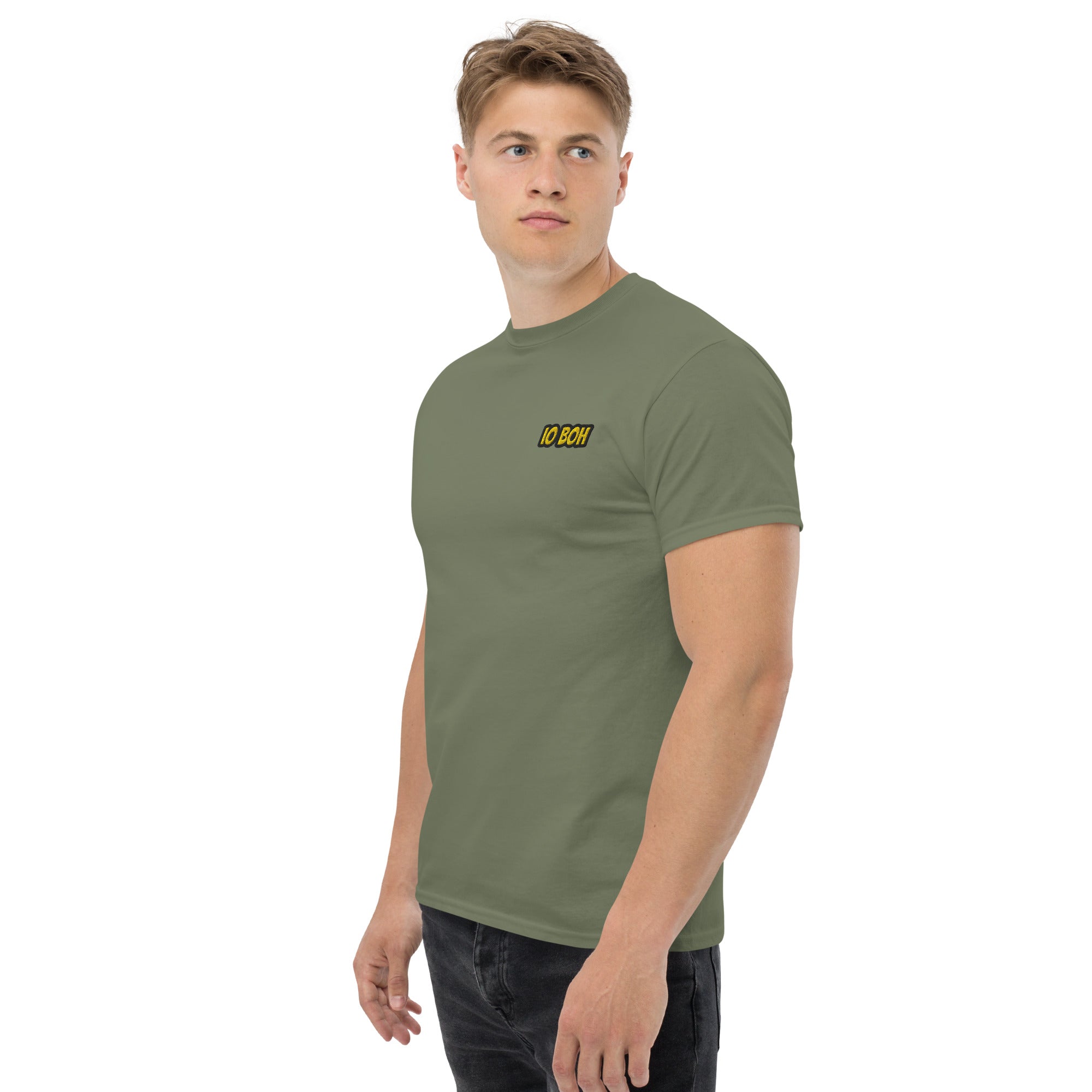 T-Shirt Unisex Ricamata 100% Cotone – Confortevole – Design Io Boh-Biiply