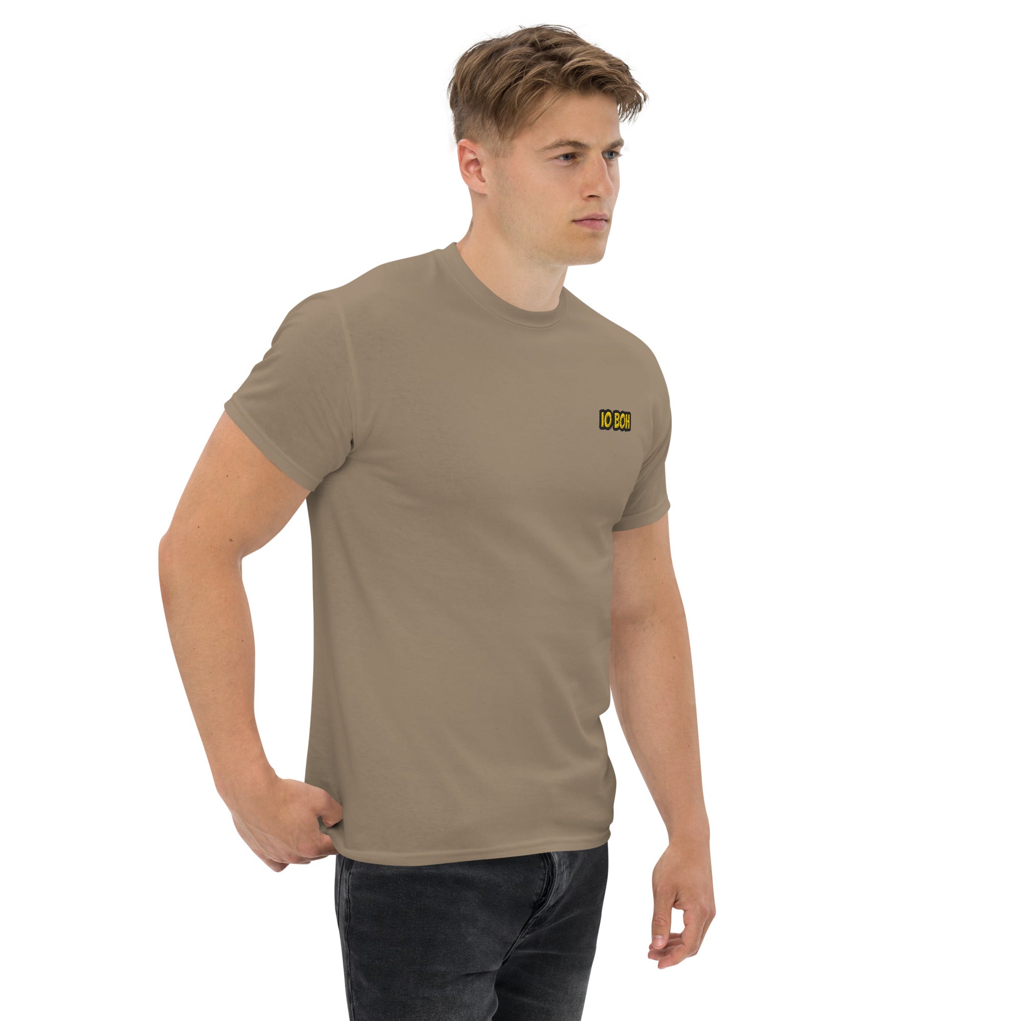 T-Shirt Unisex Ricamata 100% Cotone – Confortevole – Design Io Boh-Biiply