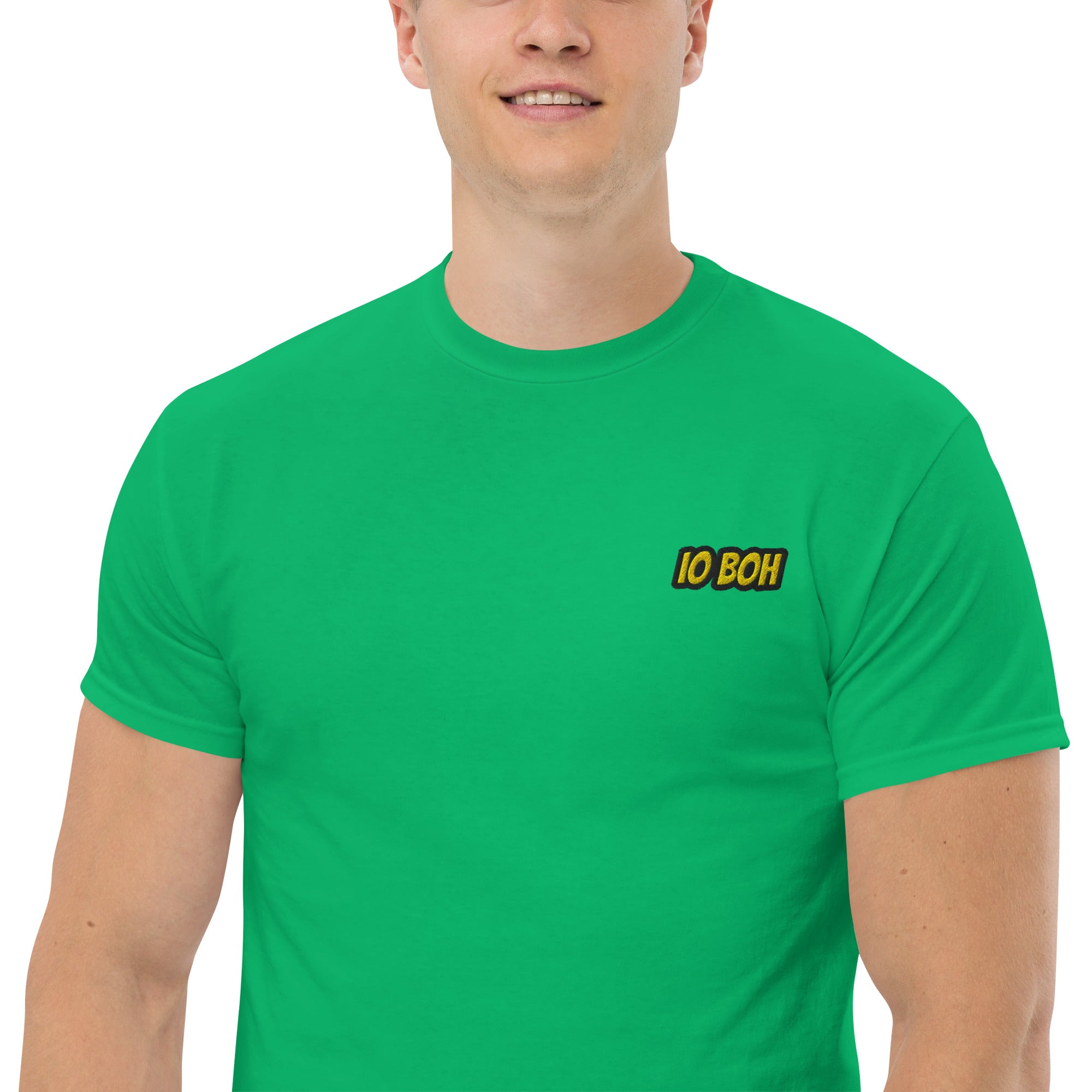 T-Shirt Unisex Ricamata 100% Cotone – Confortevole – Design Io Boh-Biiply