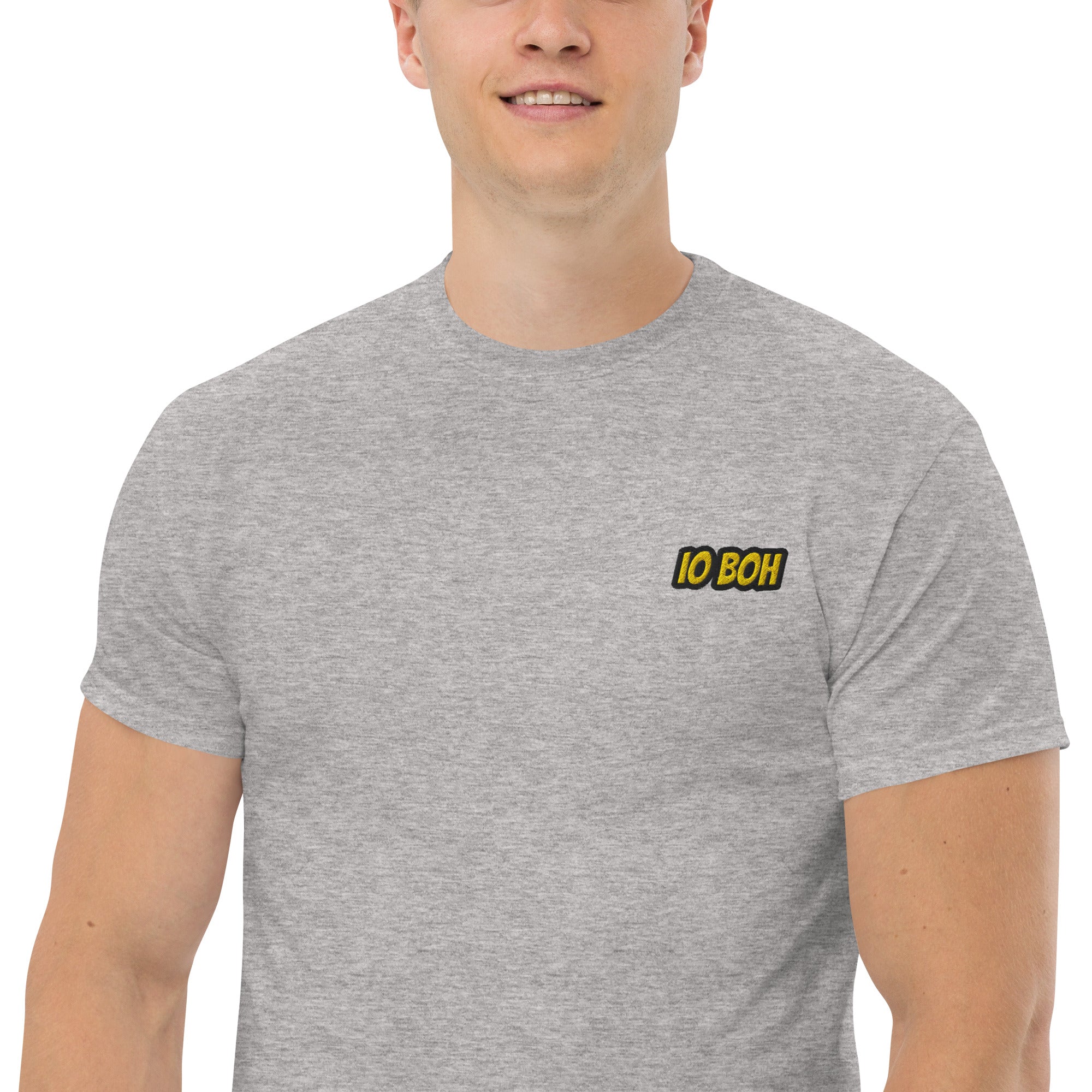 T-Shirt Unisex Ricamata 100% Cotone – Confortevole – Design Io Boh-Biiply