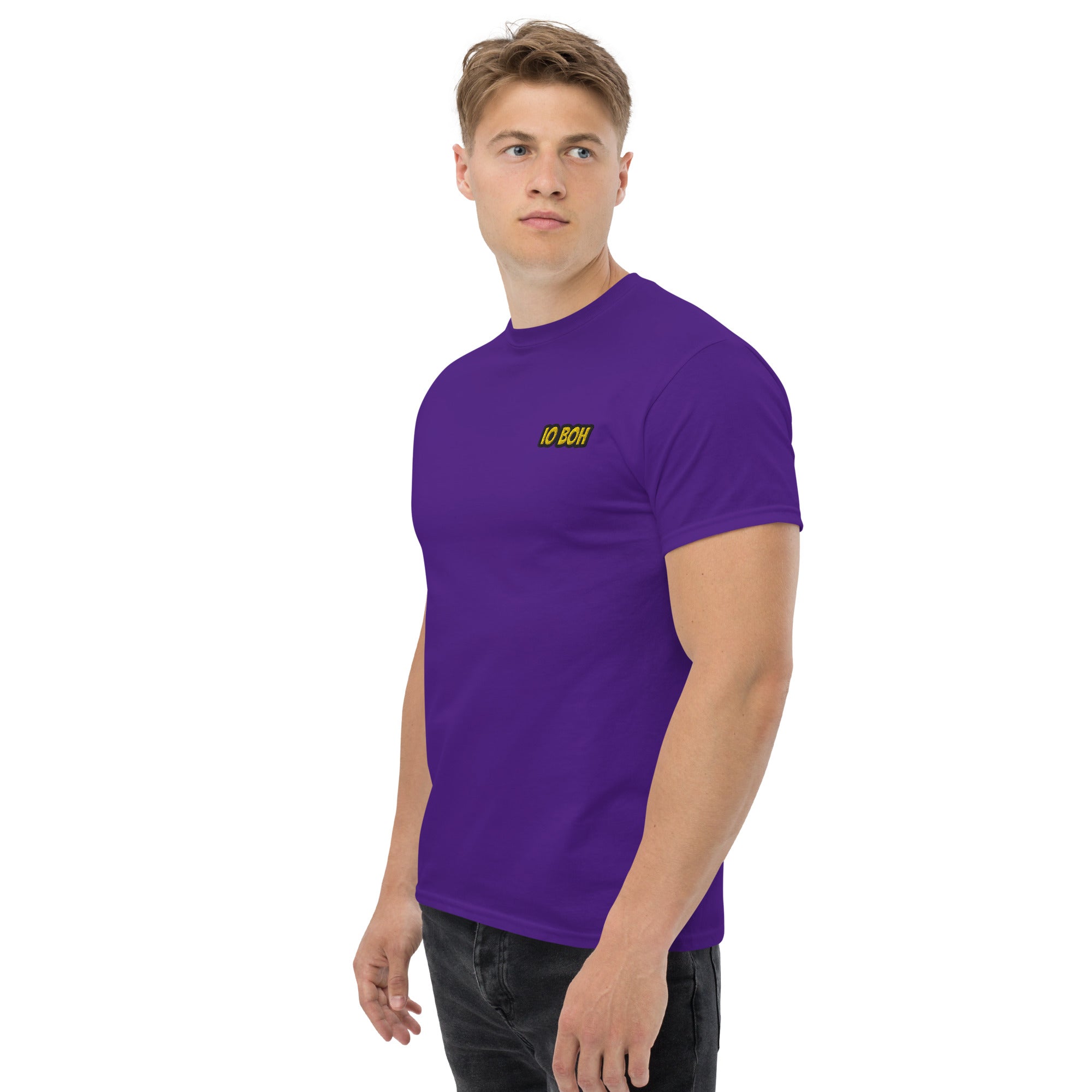 T-Shirt Unisex Ricamata 100% Cotone – Confortevole – Design Io Boh-Biiply
