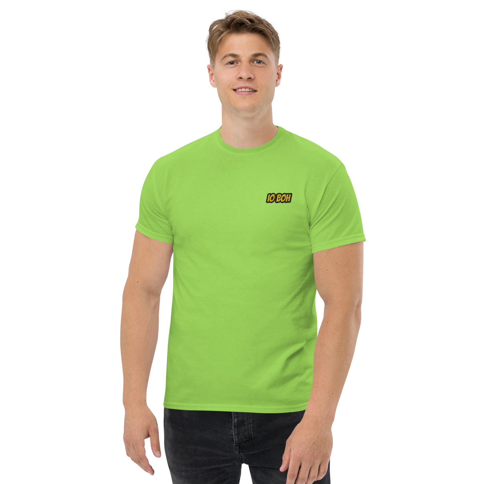 T-Shirt Unisex Ricamata 100% Cotone – Confortevole – Design Io Boh-Biiply