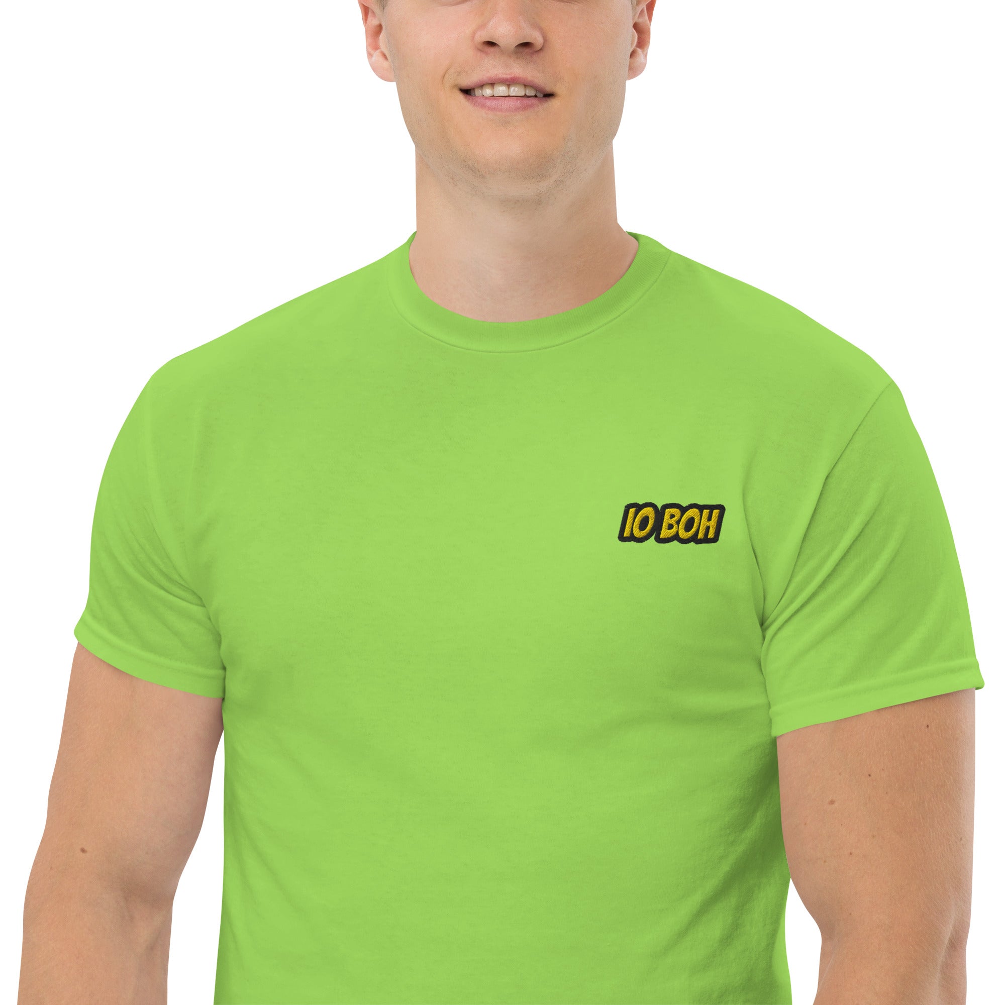 T-Shirt Unisex Ricamata 100% Cotone – Confortevole – Design Io Boh-Biiply