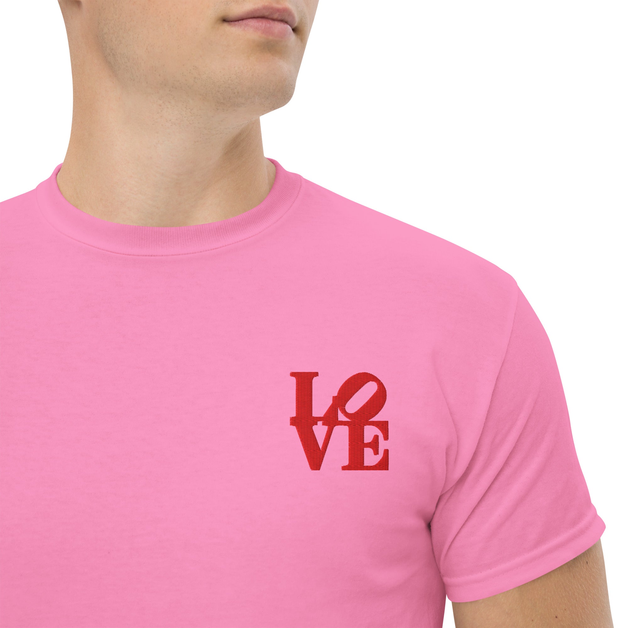 T-Shirt Unisex Ricamata 100% Cotone – Confortevole – Design Love-Biiply