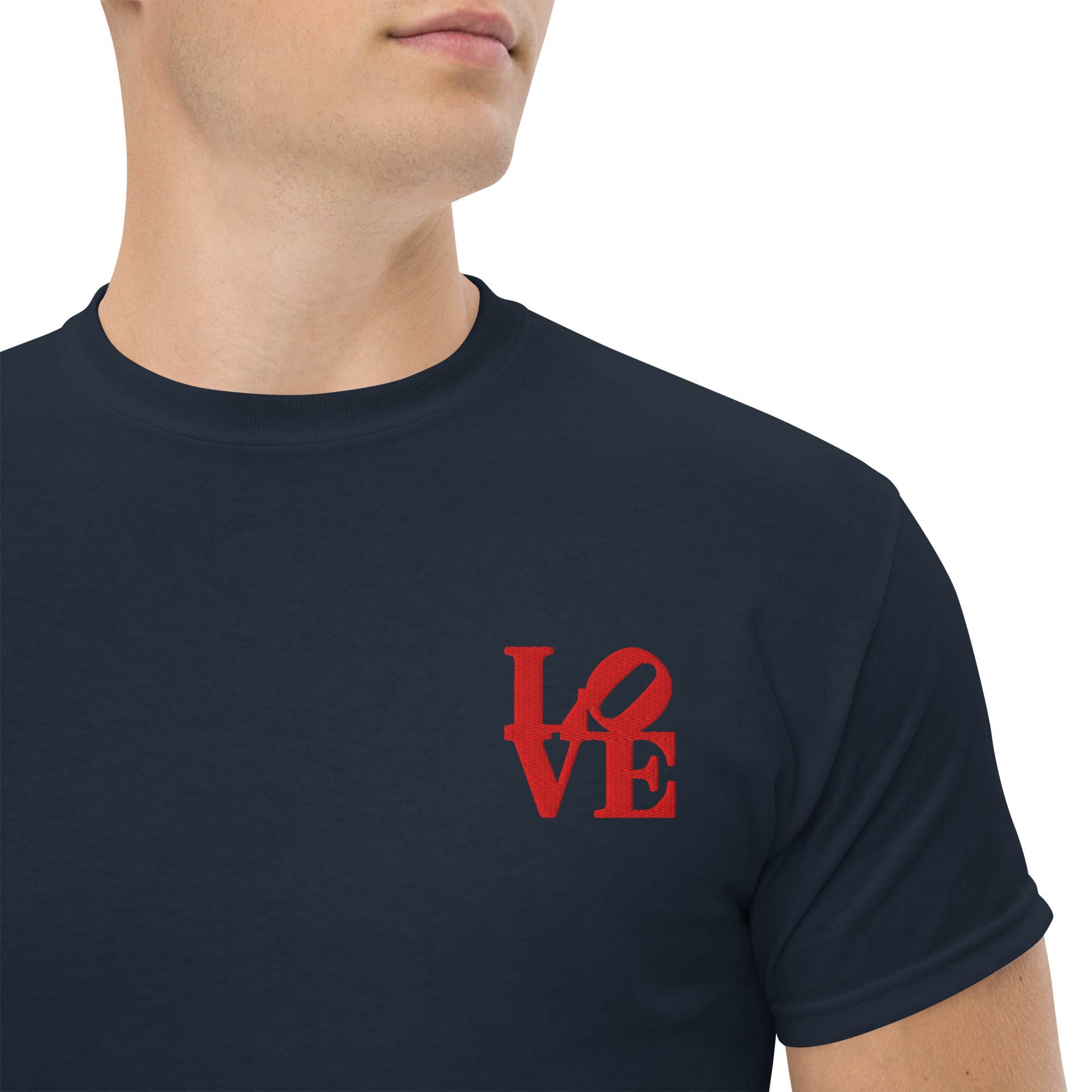 T-Shirt Unisex Ricamata 100% Cotone – Confortevole – Design Love-Biiply